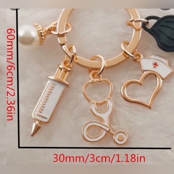 Nurse Medical Student Doctor Tools Bag Charm Keychain $20 new in package - Picture 2 of 3